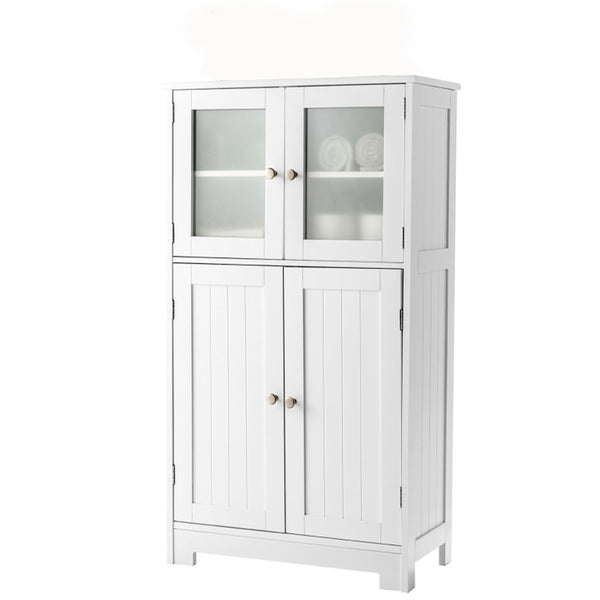 Wooden Storage Free-Standing Floor Cabinet with Drawer and Shelf