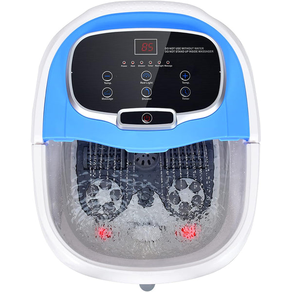 Portable All-In-One Heated Foot Spa Bath Motorized Massager