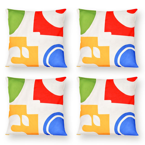 18in  x 18in  Inches Square Throw Pillows with Removable and Washable Velvet Pillow Cases