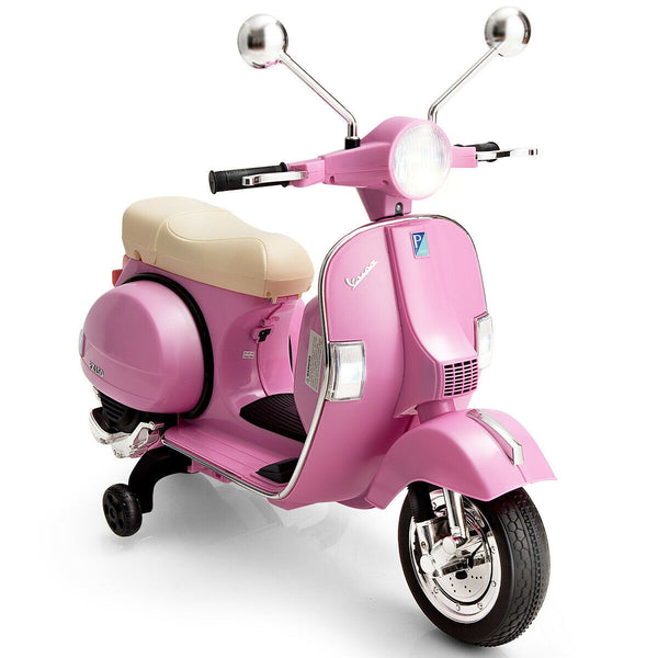6V Kids Ride on Vespa Scooter Motorcycle with Headlight