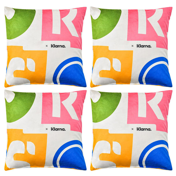 18in  x 18in  Inches Square Throw Pillows with Removable and Washable Velvet Pillow Cases