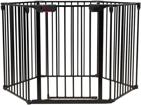 6 Panel Wall-mount Adjustable Baby Safe Metal? Fence Barrier