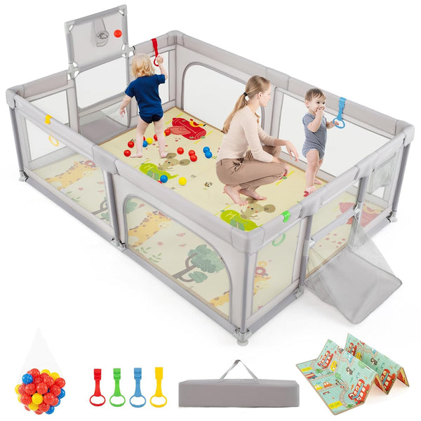 Large Baby Playpen with Mat and Ocean Balls