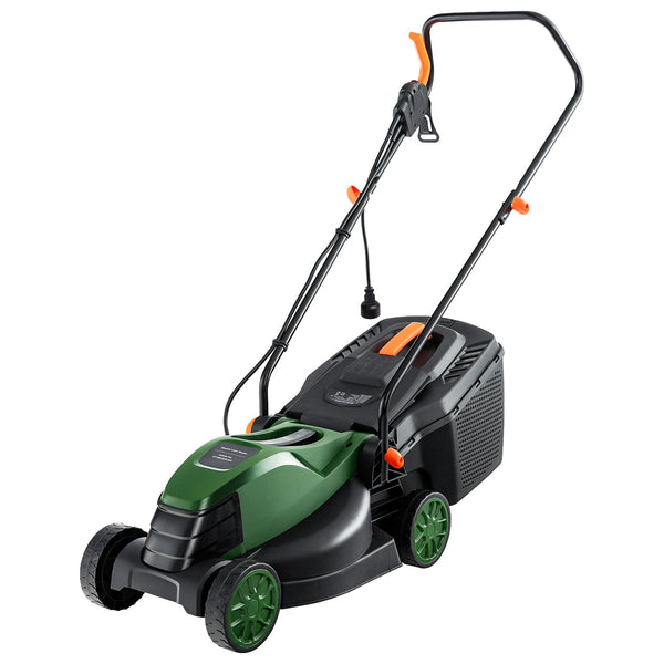 12-AMP 13.5 Inch Adjustable Electric Corded Lawn Mower with Collection Box
